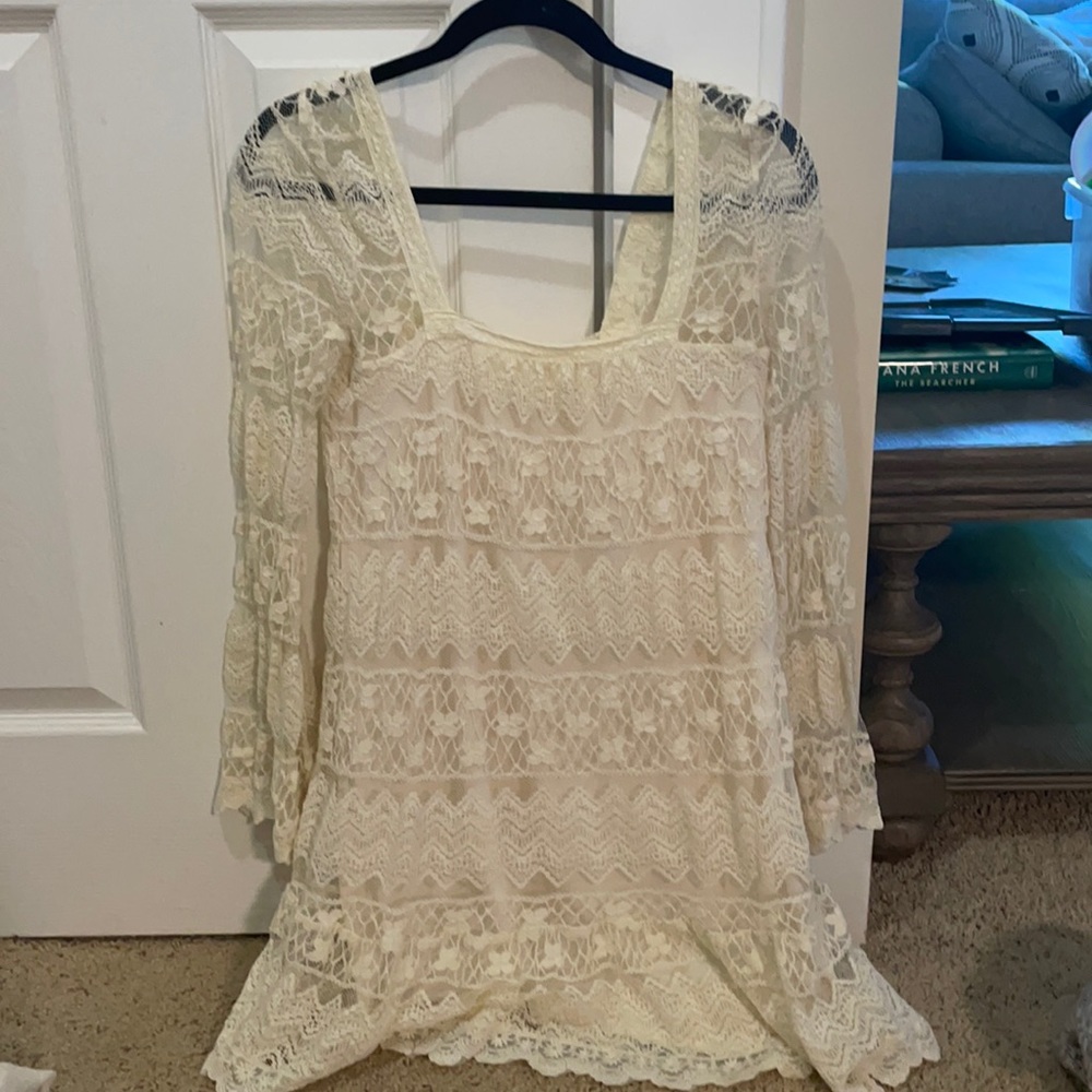 Lace long sleeve dress